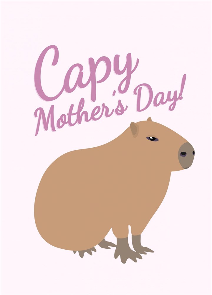 Capy Mother's Day Capybara Card