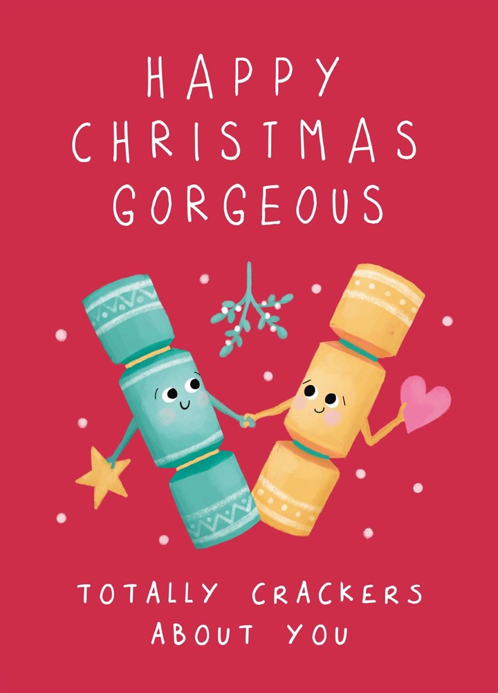 Christmas Crackers Couple Card