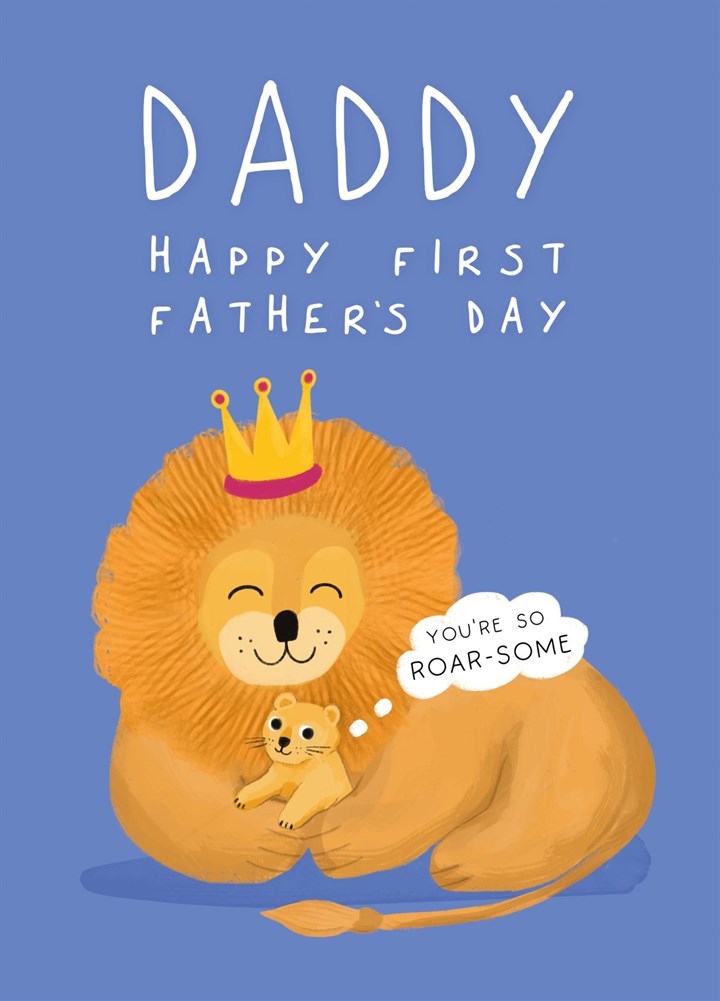 Daddy Lion Card