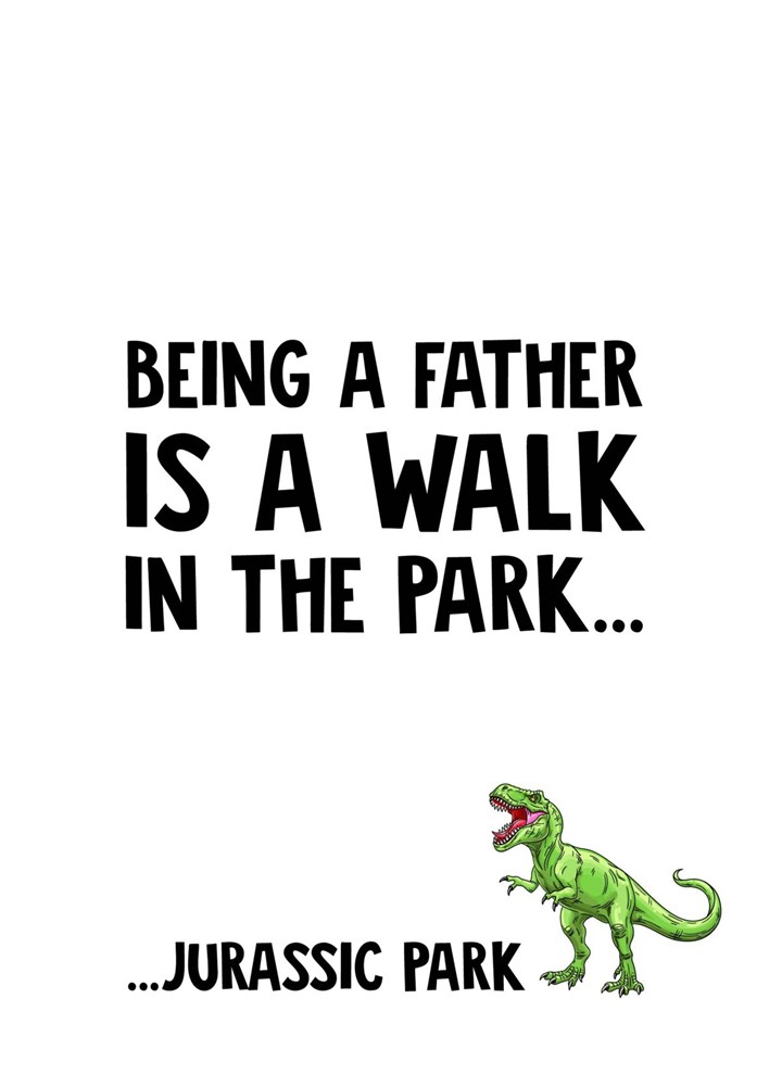 Jurassic Father Card