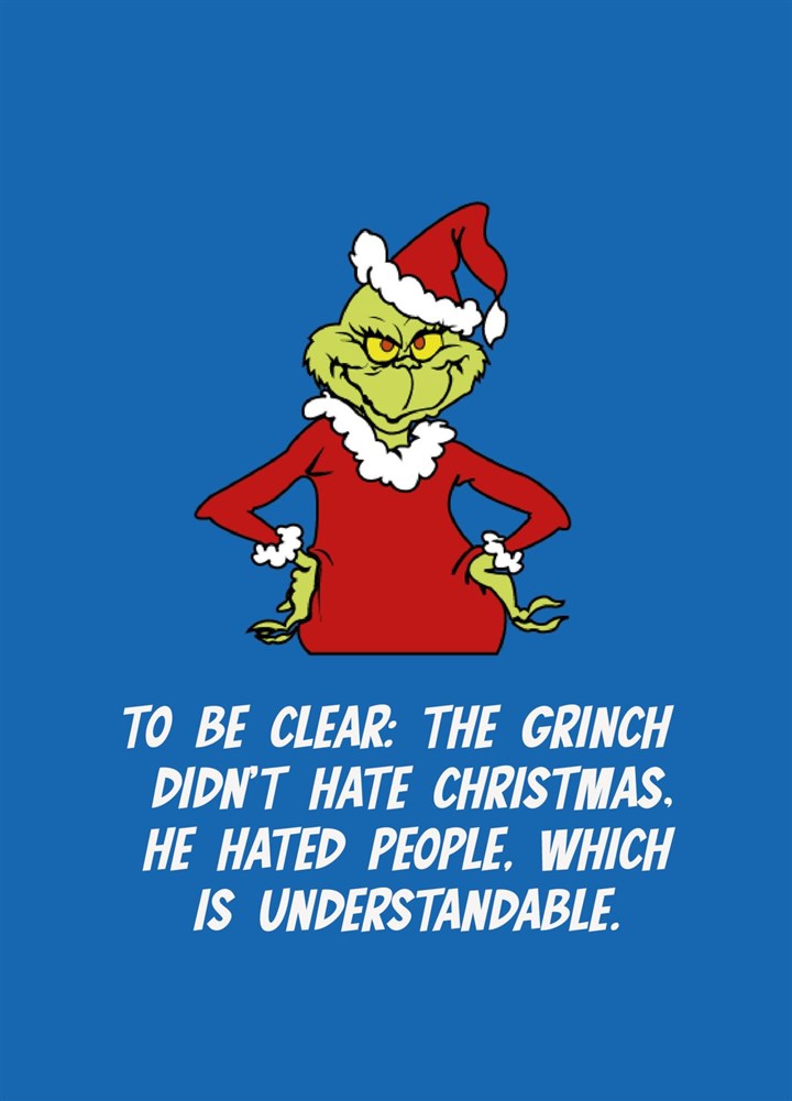The Grinch Card