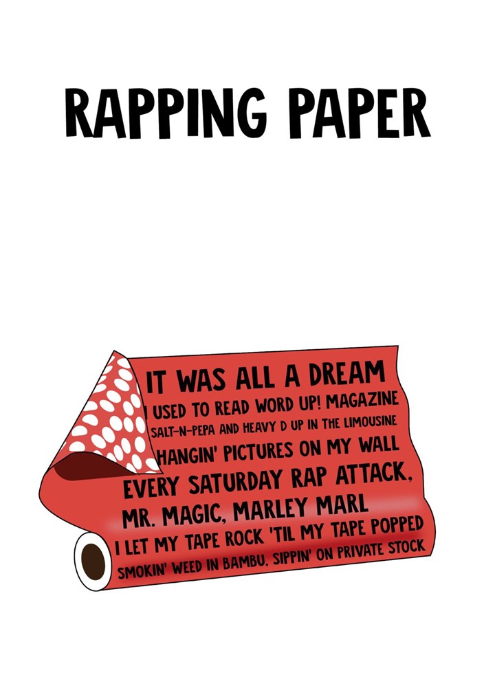 Rapping Paper Card