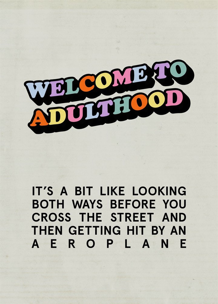 Aeroplane Card