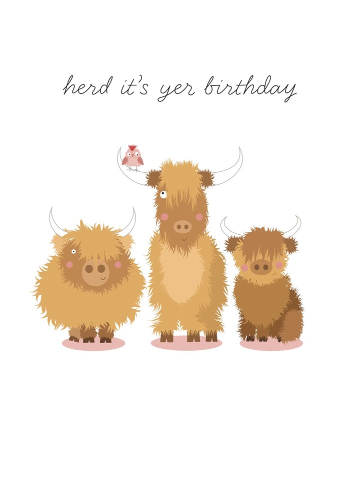 Herd It's Yer Birthday Card