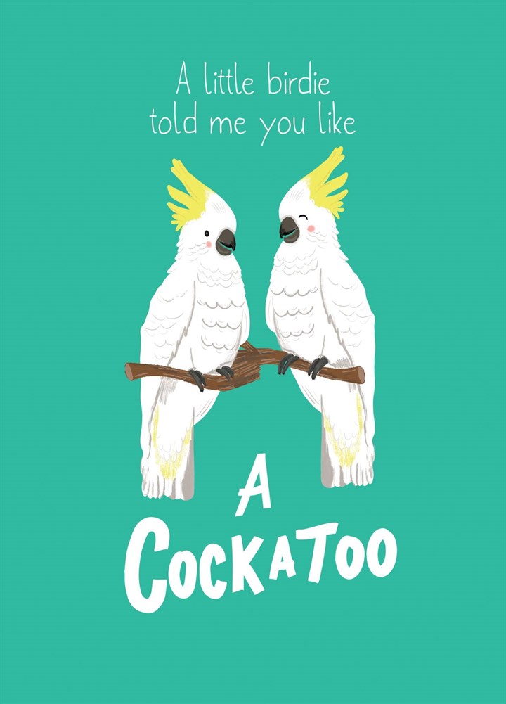 Birthday Cockatoo Card