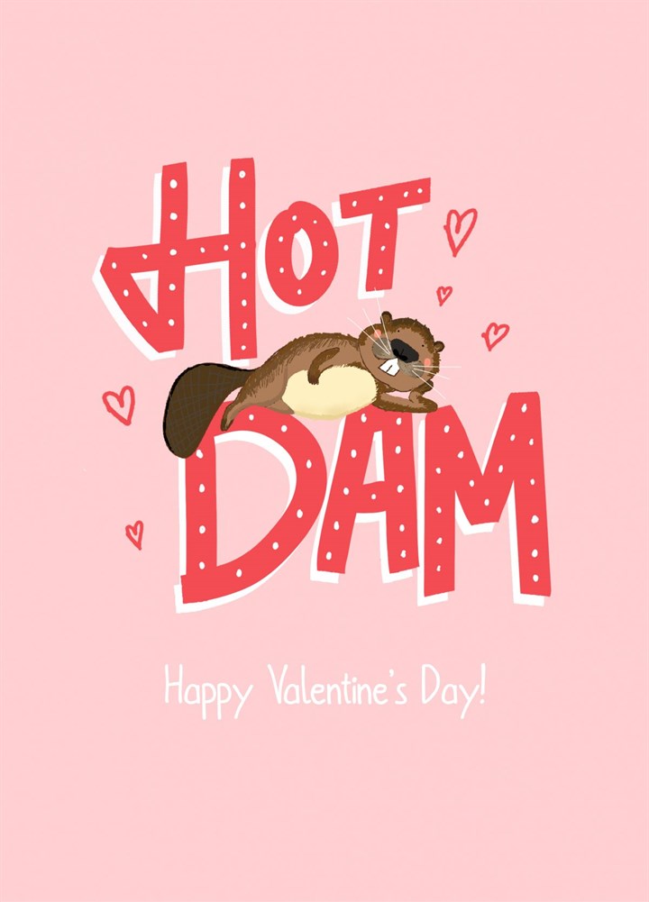 Hot Dam Valentine Card