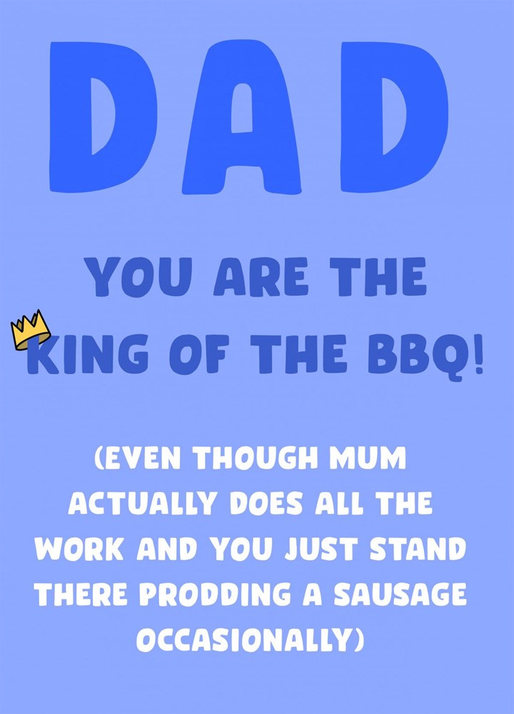 King Of The Bbq Card