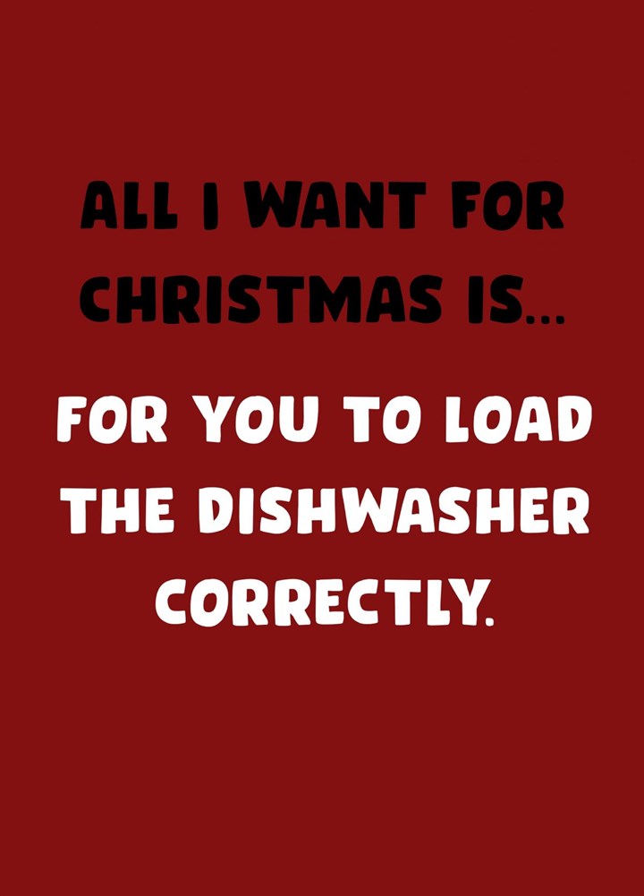 Load The Dishwasher Card