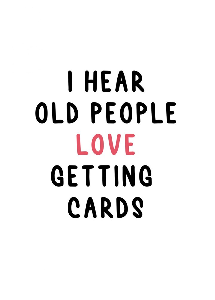 Old People Card