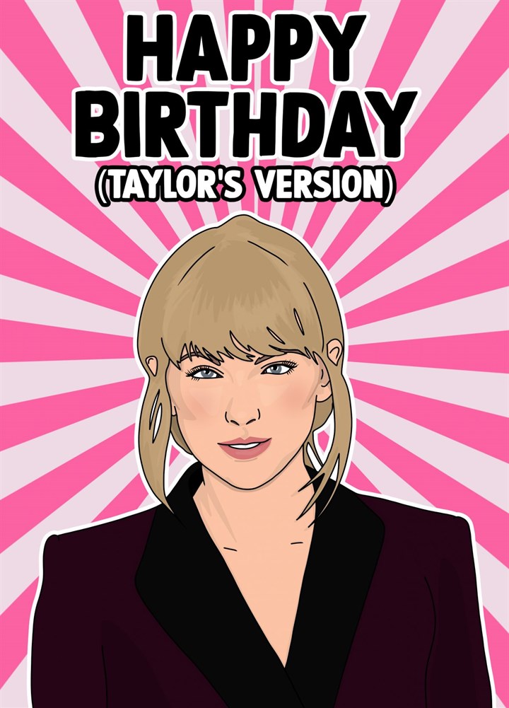 Taylor's Version Birthday Card