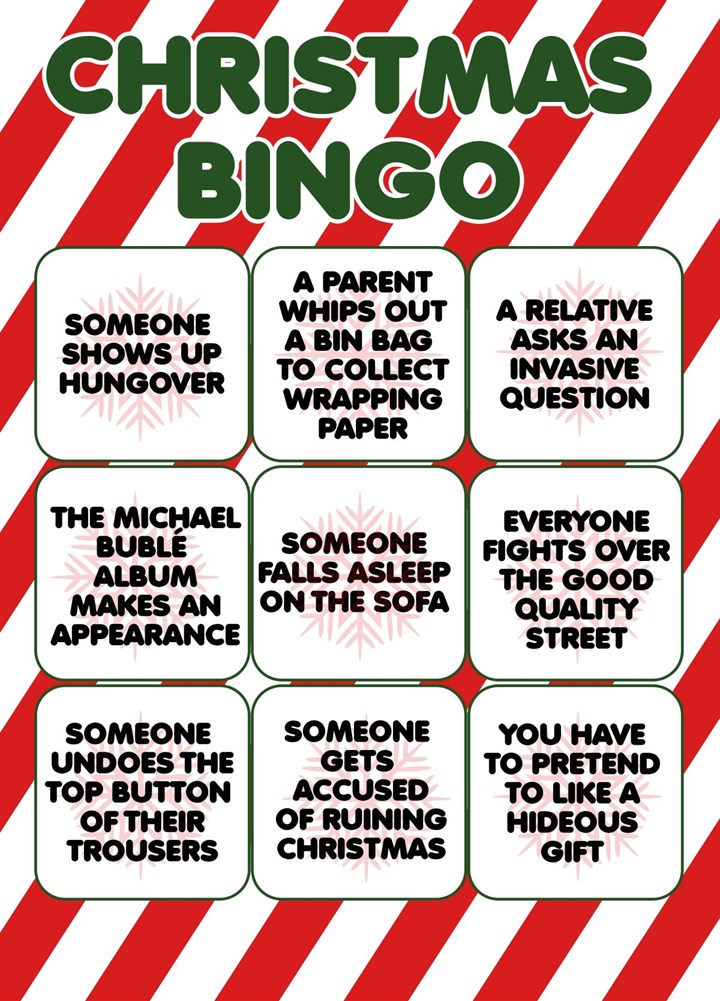 Christmas Bingo! Card