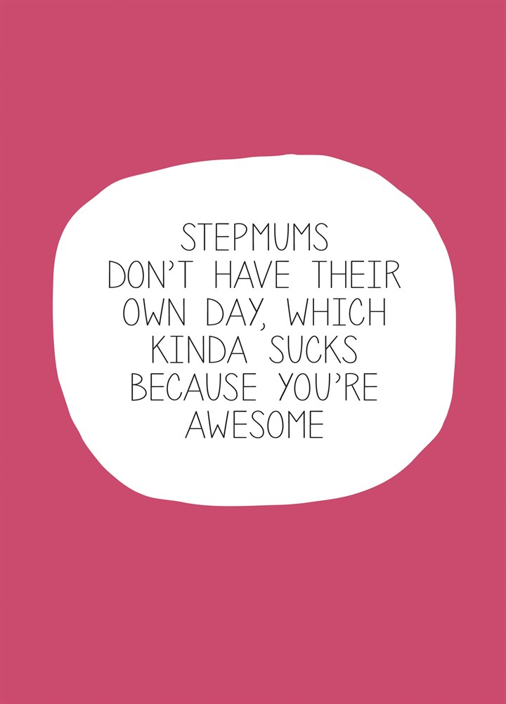 Stepmums You Are Awesome Card