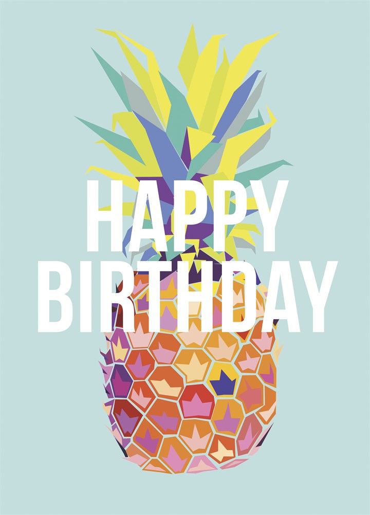 Happy Birthday Pineapple Card