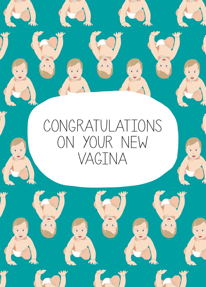 Congratulations On Your New Vagina Card