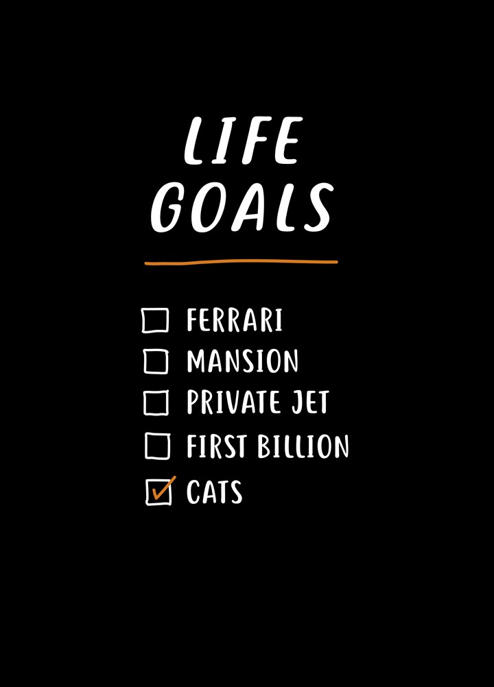 Life Goals Card