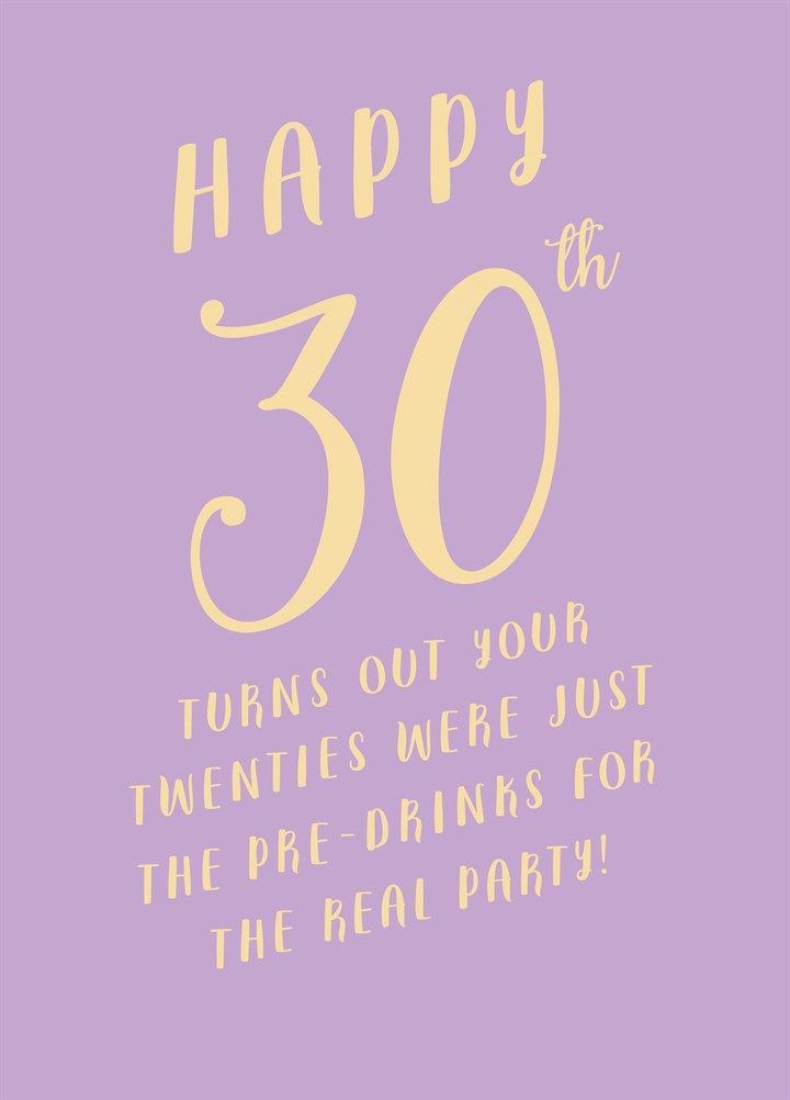 Happy 30th Card