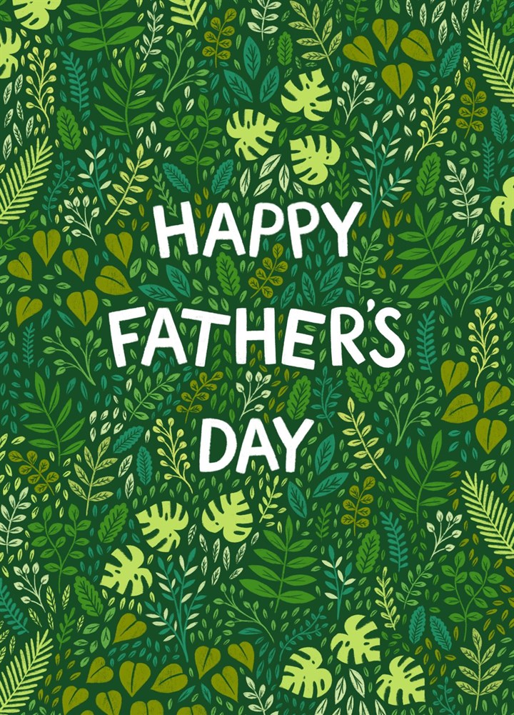 Leafy Father's Day Card - Happy Father's Day