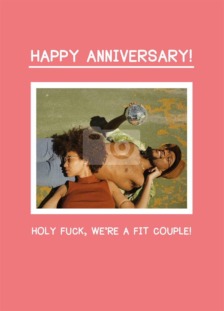 Holy Fuck We're A Fit Couple Card