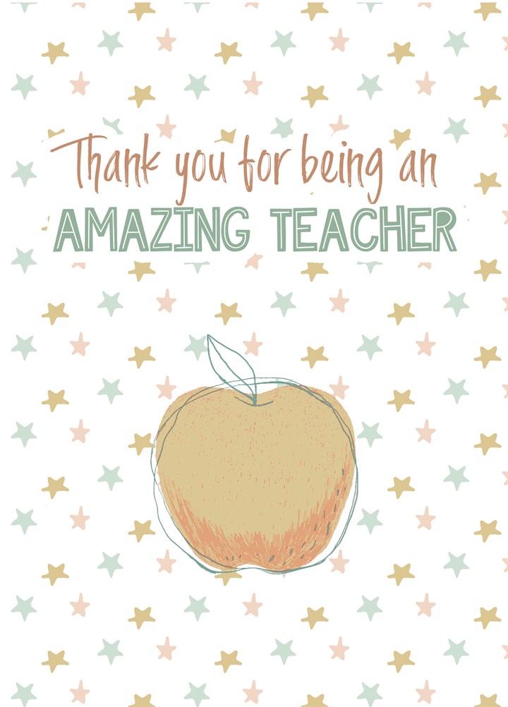 Thank You For Being An Amazing Teacher Card
