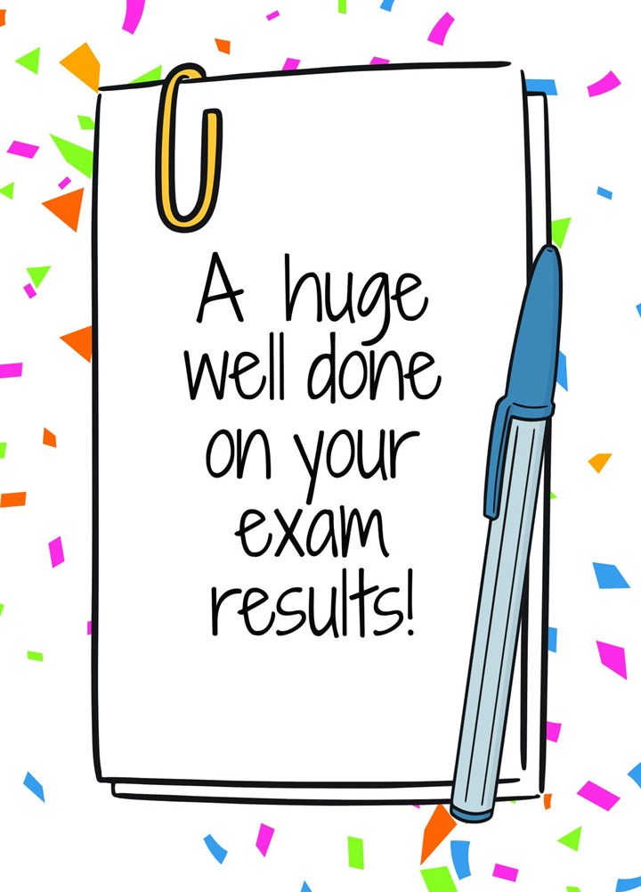 Heartfelt Exam Results Congratulations Card