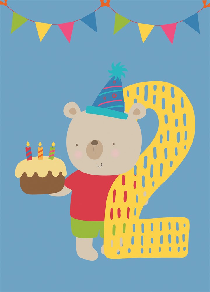 Zoo 2nd Birthday Card