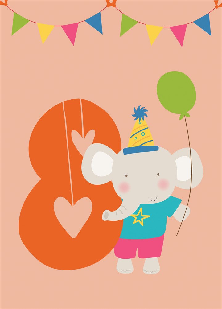 Zoo 8th Birthday Card
