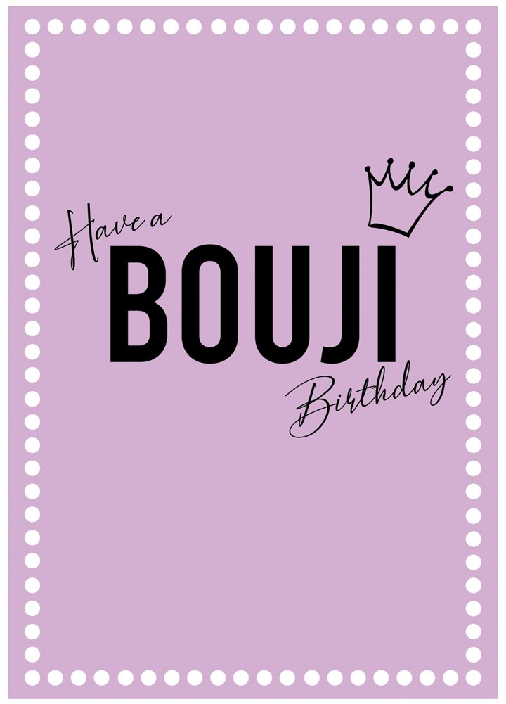 Bougi Birthday Card