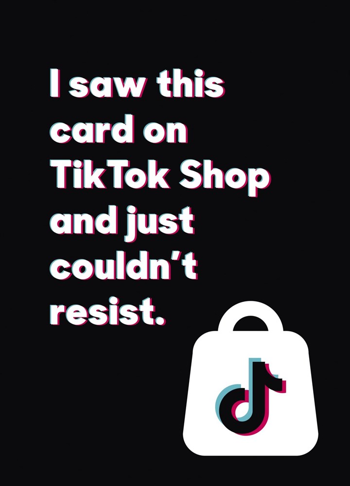 Birthday Card For A TikTok Shop Addict