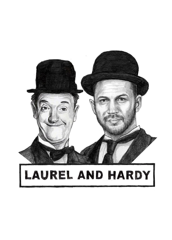 Laurel And Hardy Card