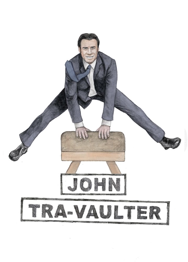John Tra-vaulta Card