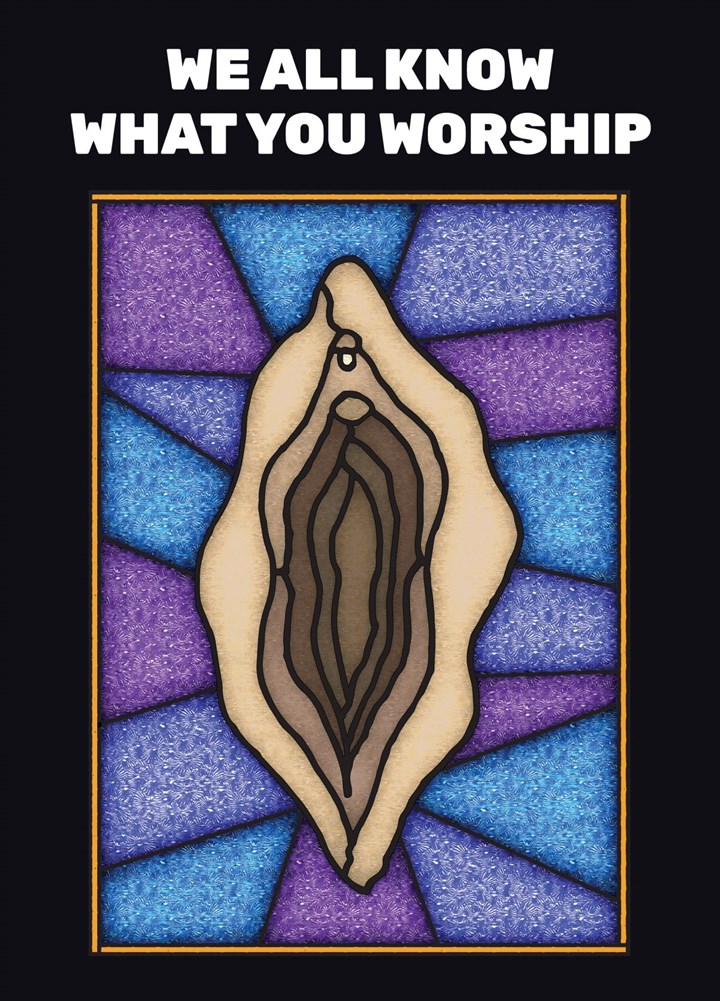 Vulva Worship Card