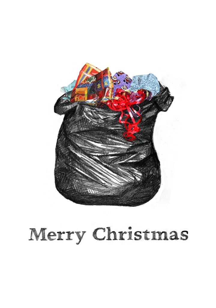 Binbag Merry Christmas Card