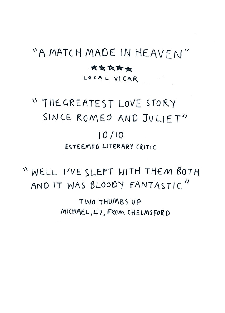 A Match Made In Heaven Card
