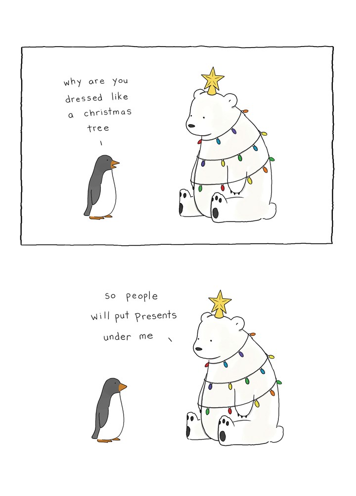 Why Are You Dressed Like A Christmas Tree Card