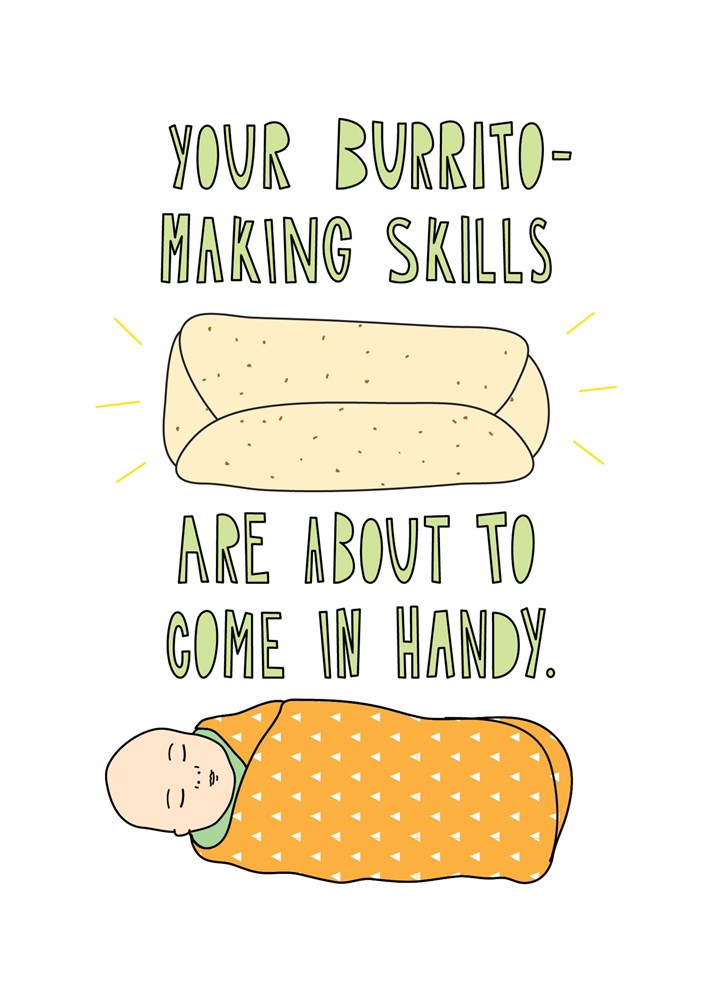 Burrito Making Skills Card