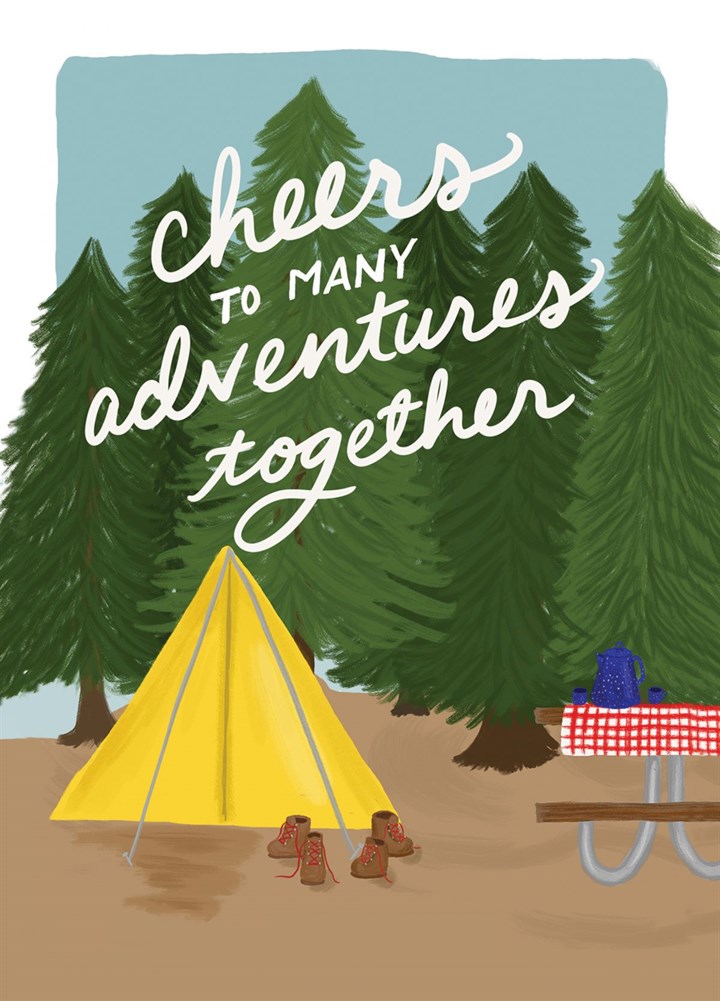 Cheers To Many Adventures Together Card