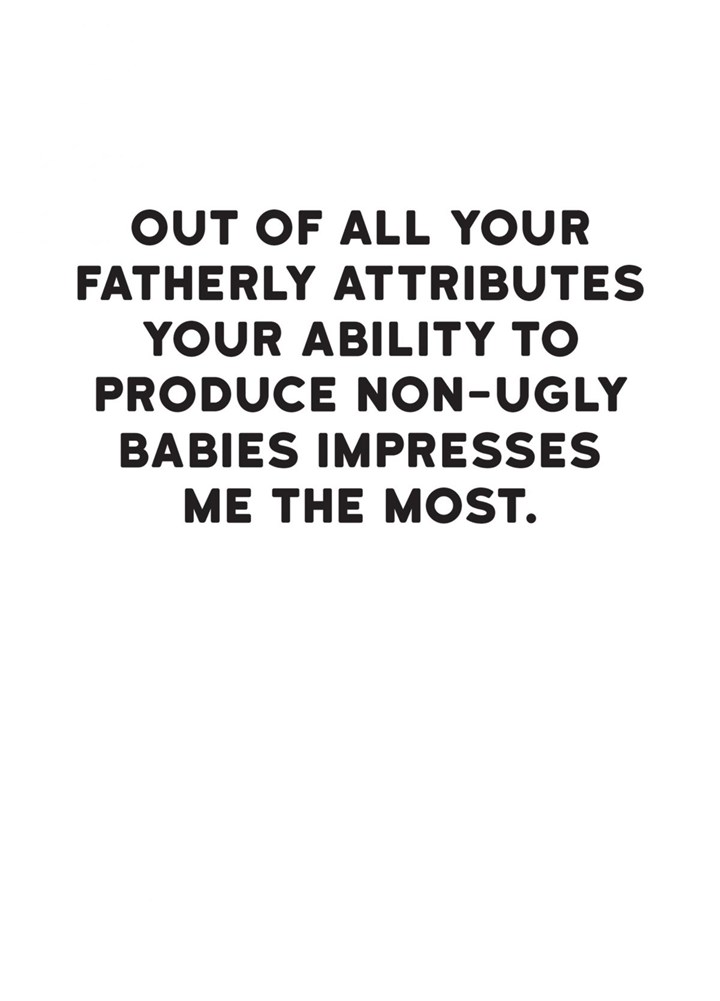 Fatherly Attributes Card