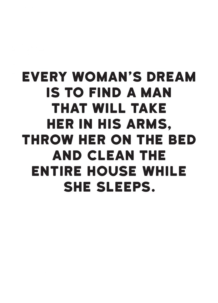 Every Woman's Dream Card