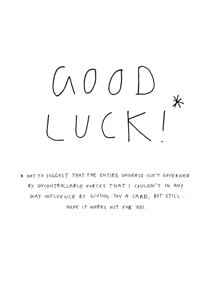 Good Luck!* Card