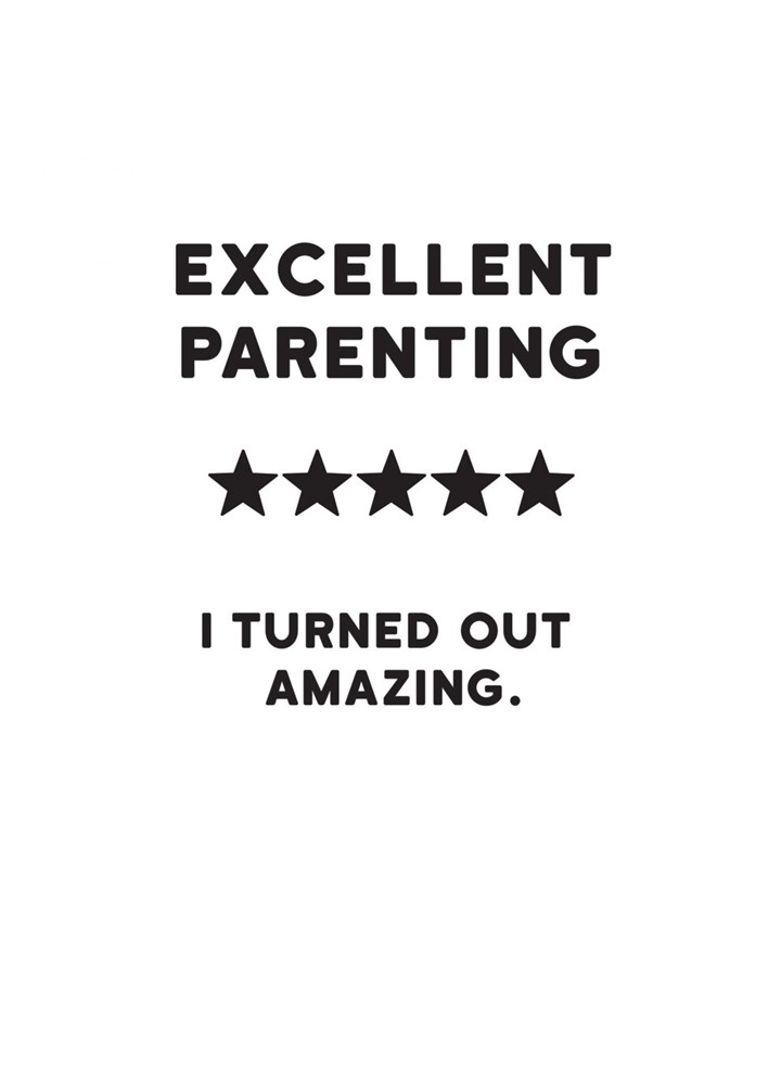 5 Star Parenting Card