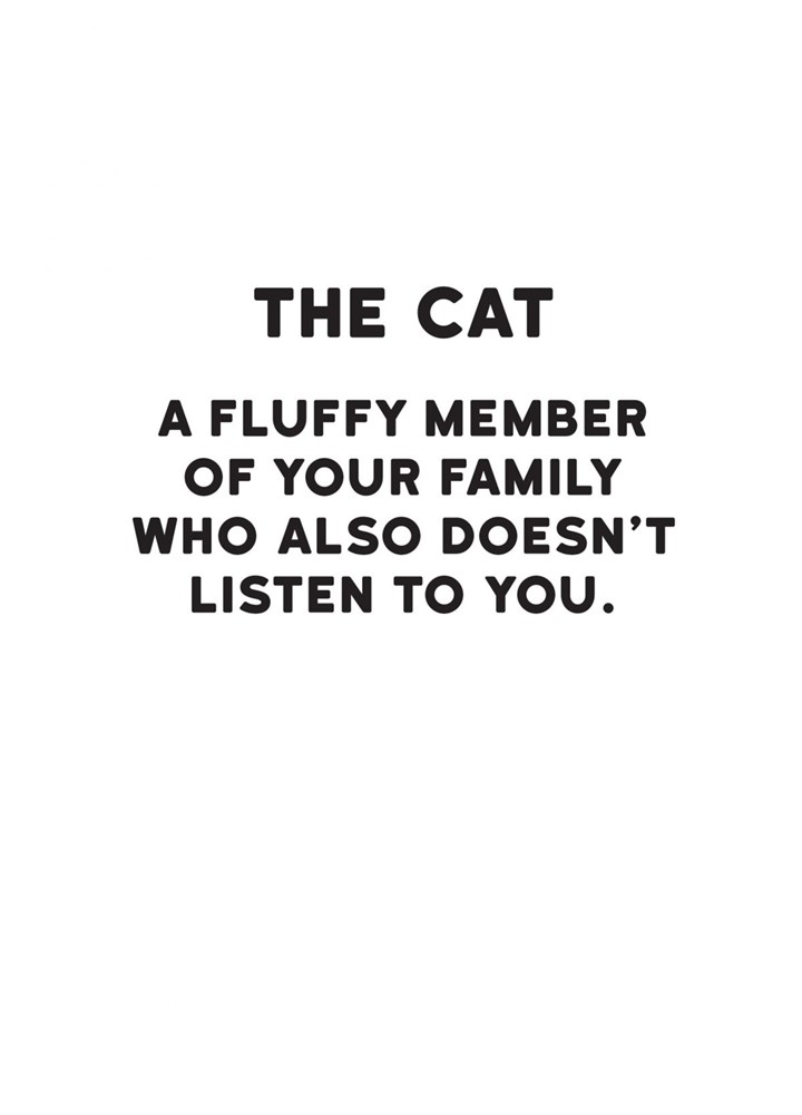 The Cat Card