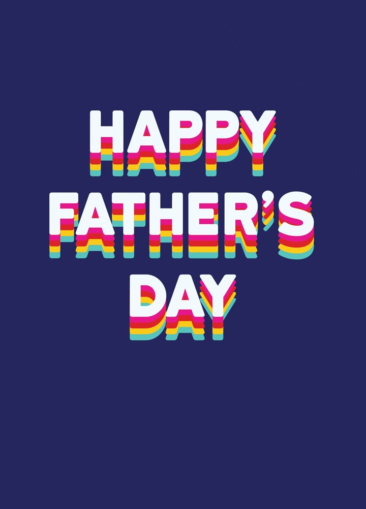 Rainbow Father's Day Card