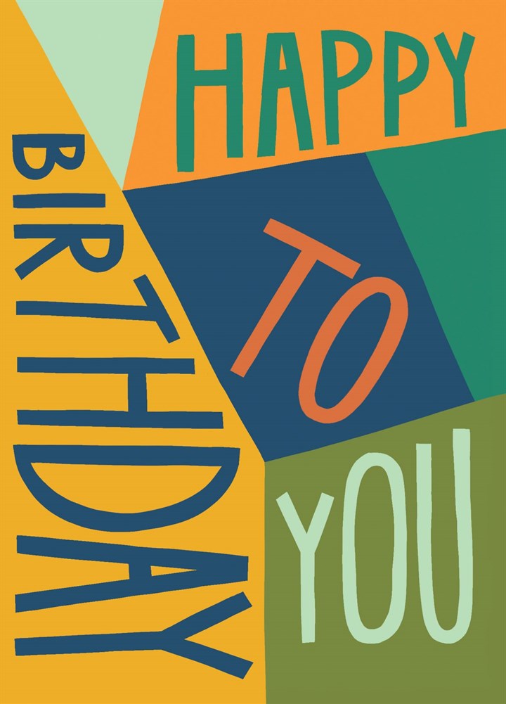 Striking 'Happy Birthday To You' Birthday Card