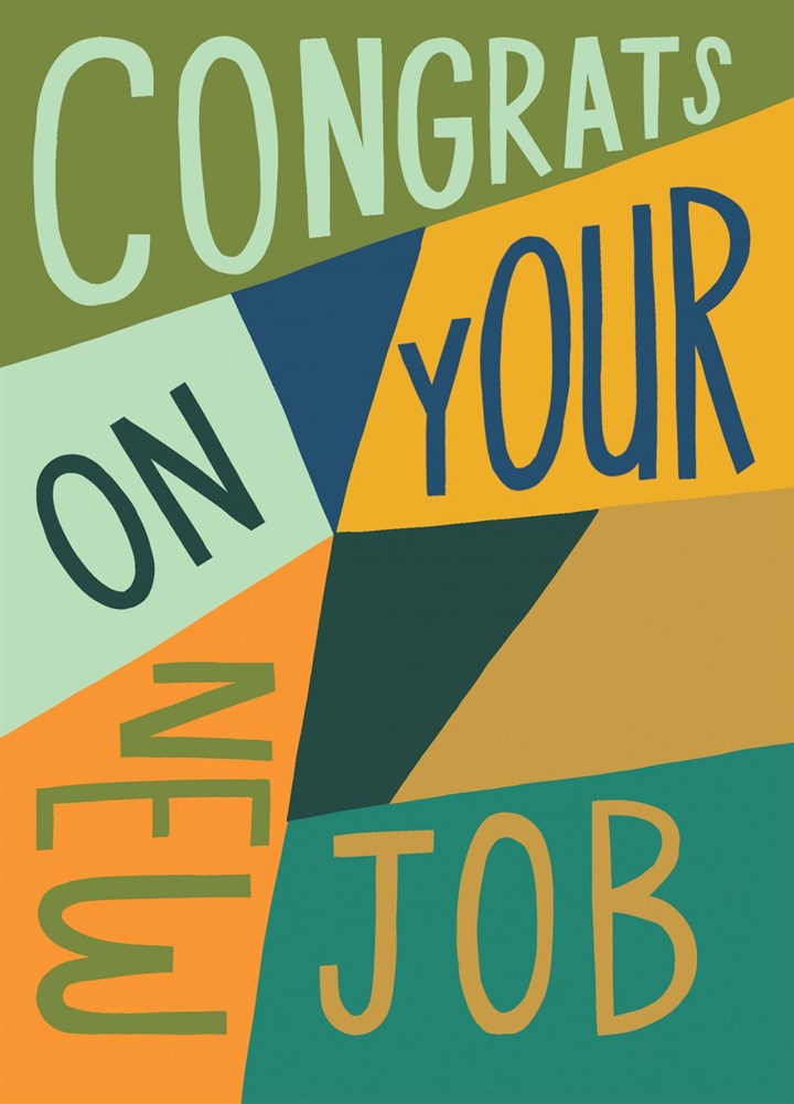 Striking 'Congrats On Your New Job' Card