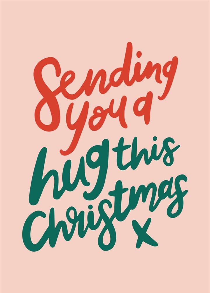 'Sending You A Hug This Christmas' Card