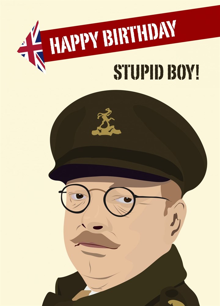 Happy Birthday, Stupid Boy Card