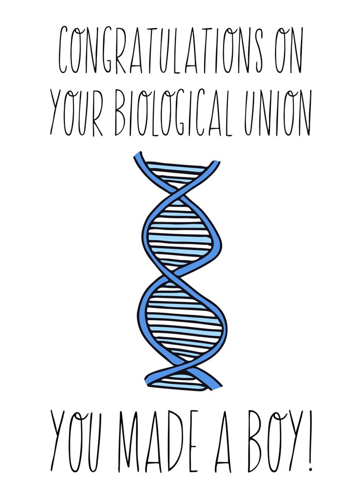 Congratulations On Your Biological Union Card