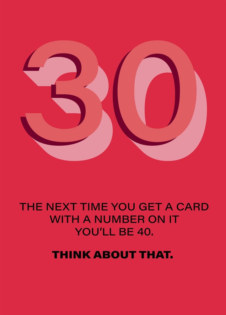 Think About It 30 Card