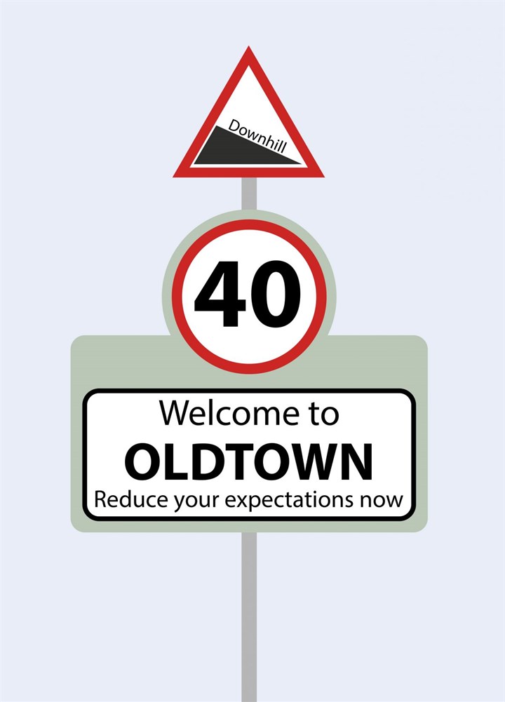 Welcome To Oldtown Card