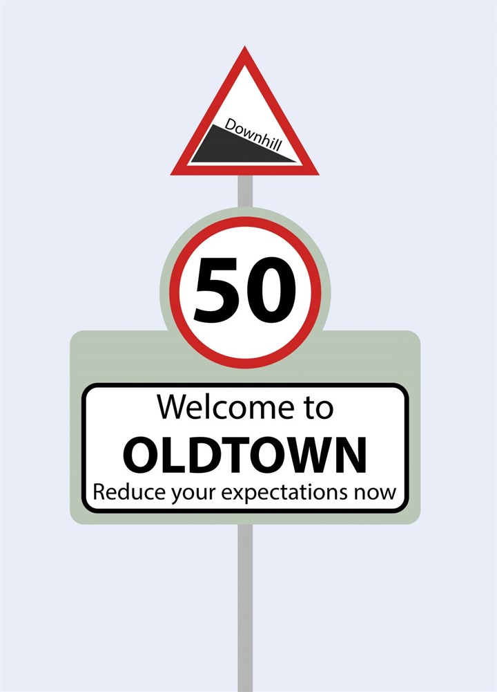 Welcome To Oldtown Card